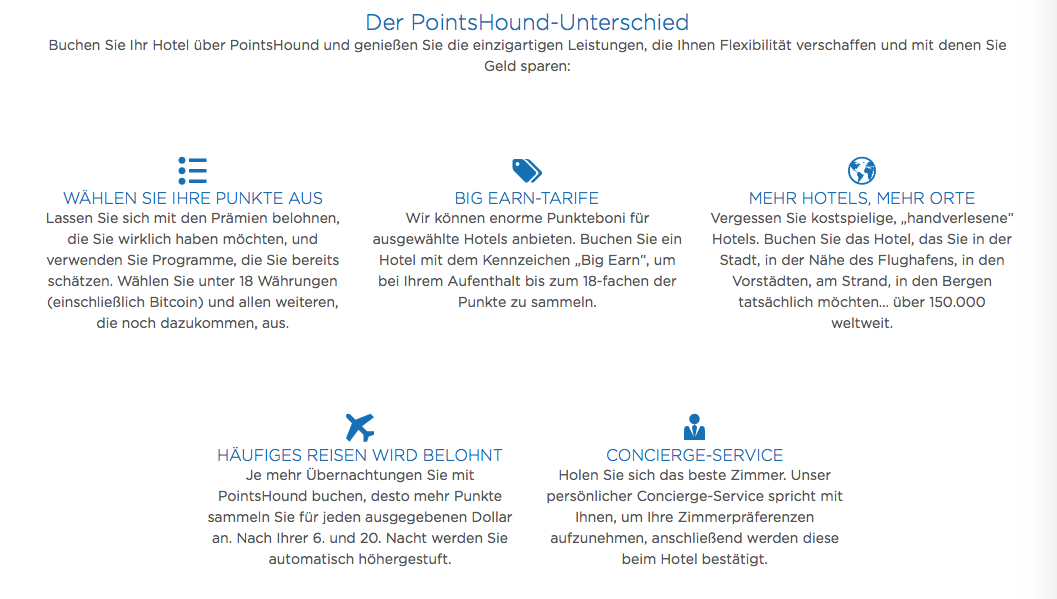 Die Vorteile von PointsHound im Überblick