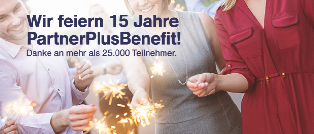 PartnerPlusBenefit feiert seinen 15. Geburtstag