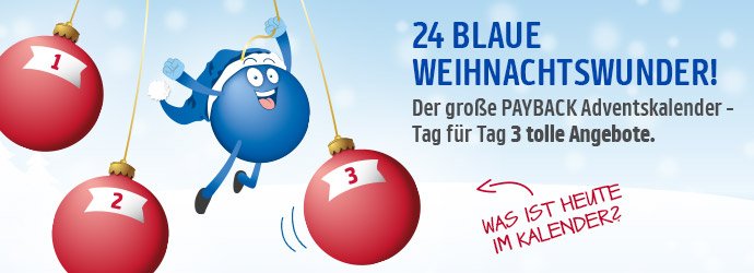 Payback Adventskalender 2016: Jeden Tag krasse Boni