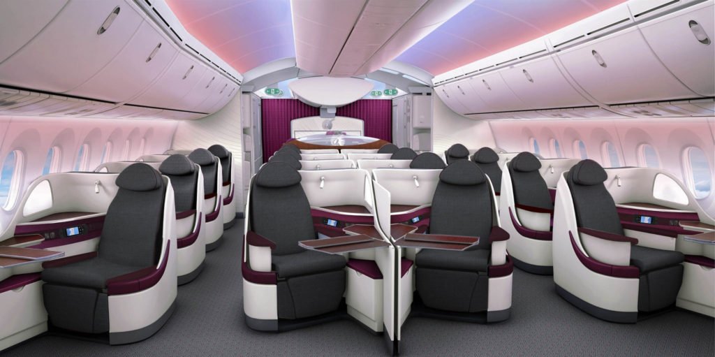 Qatar Airwais Boeing 787 Business Class