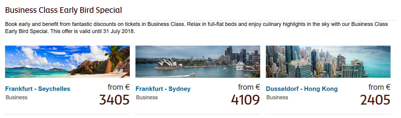 Etihad Business Class nach Australien