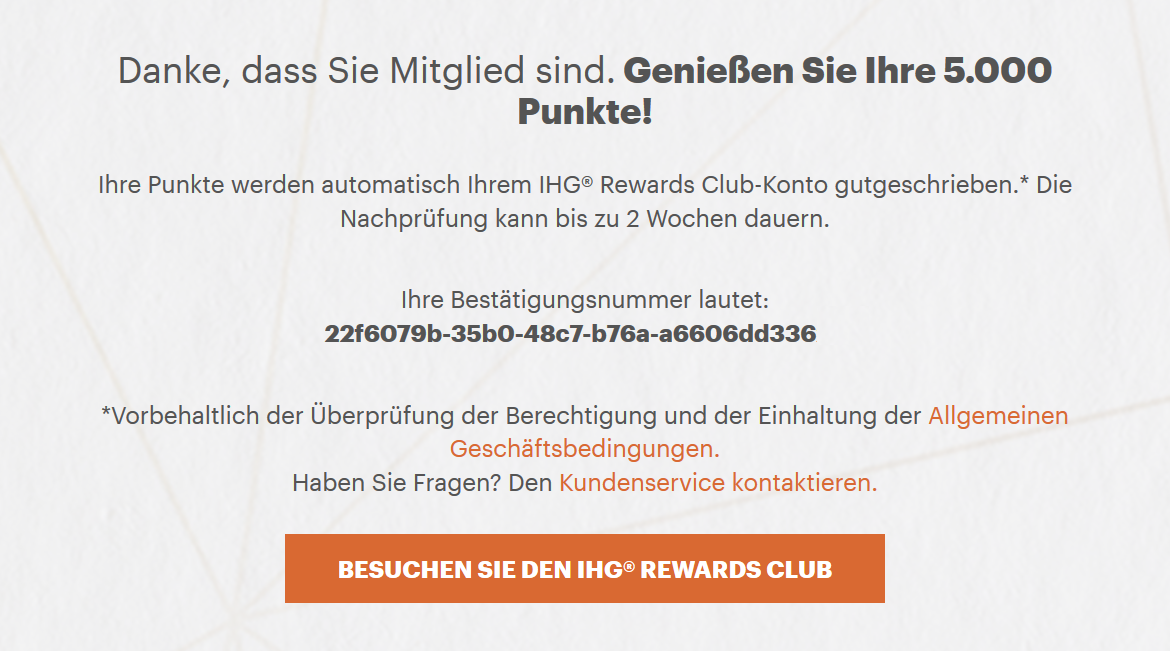 IHG Punkte umsonst