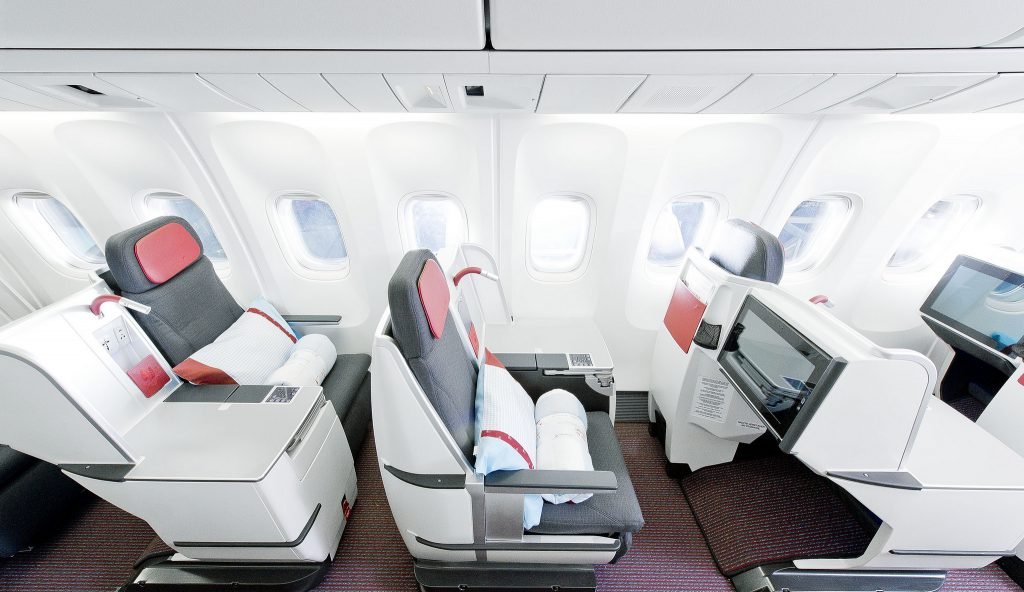 Business Class - Langstrecken-Kabine © Austrian Airlines Group Claudio Farkasch