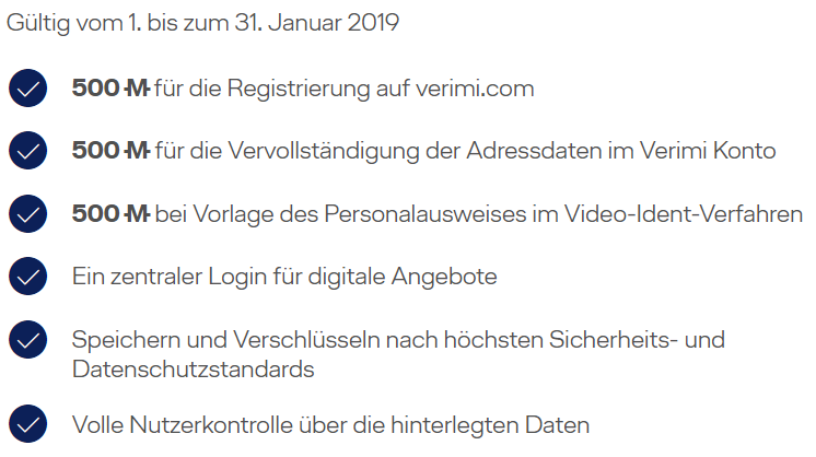Meilen sammeln mit Verimi - 1.500 Miles & More Meilen geschenkt