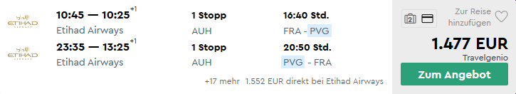 Sale nach Shanghai