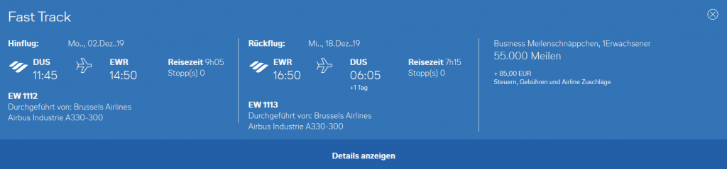 Eurowings Meilenschnäppchen