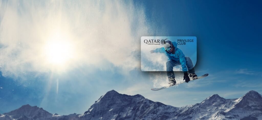 Qatar Airways Meilen Privilege Club Snowboarder