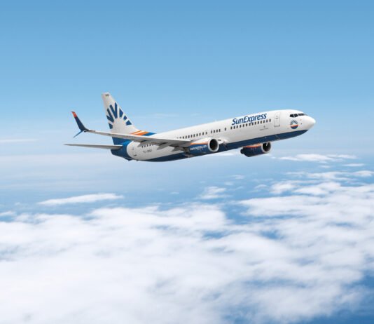 SunExpress your Benefits mit Familienkonto Sun Express Flugzeug im Himmel
