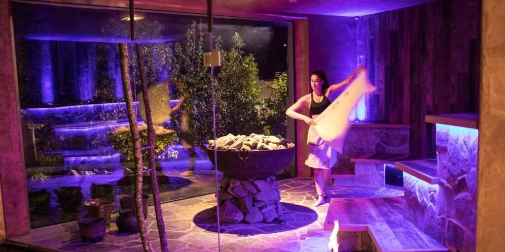 Wellnessbereich von  Romantik Hotel Turm in Südtirol 