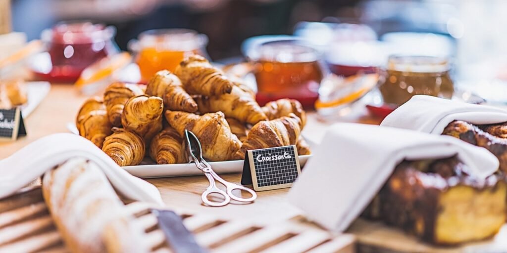 ranzösisches Frühstück mit Croissants & Kaffee - so starten Sie im Hotel Le Refuge des Aiglons in den Tag 