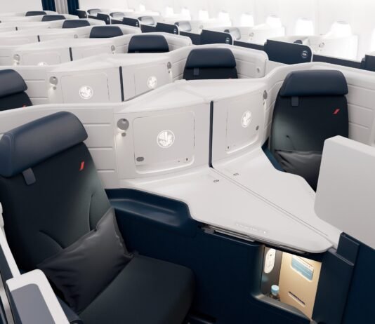 Air France stellt neue Business Class vor Air France hat ihren neuen Business Class-Sitz für Langstreckenflüge vorgestellt