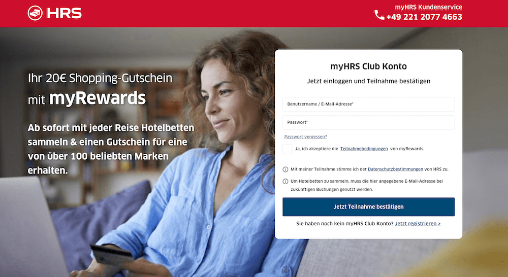 myRewards im my HRS Club