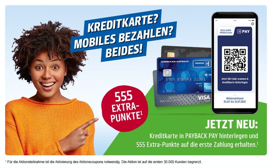 Payback Pay Kreditkarte Promotion 2022