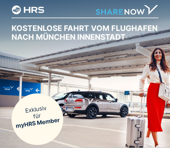 HRS & ShareNow: kostenlose Fahrt vom Flughafen München