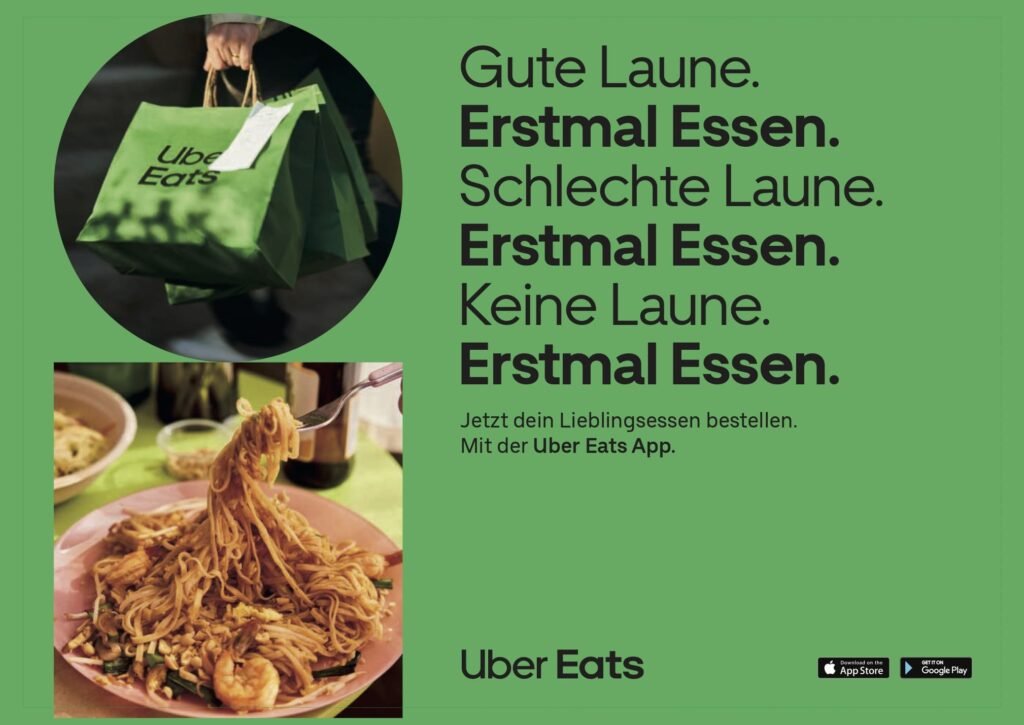 Uber Eats Essen Rabatt Gutschein