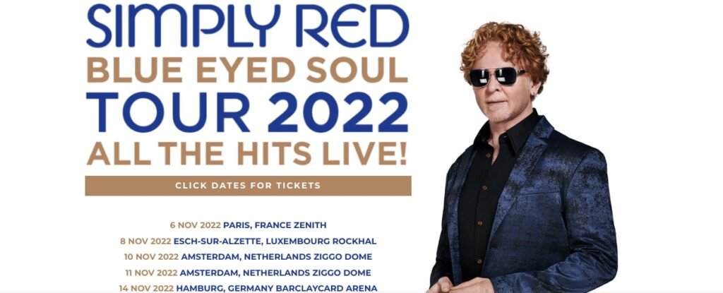 Accor Live Limitless und Visa - Simply Red Tour 2022