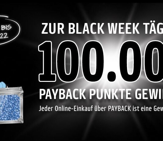 Das PAYBACK Black Week Gewinnspiel: 100.000 Punkte gewinnen Das Payback Black Week Gewinnspiel