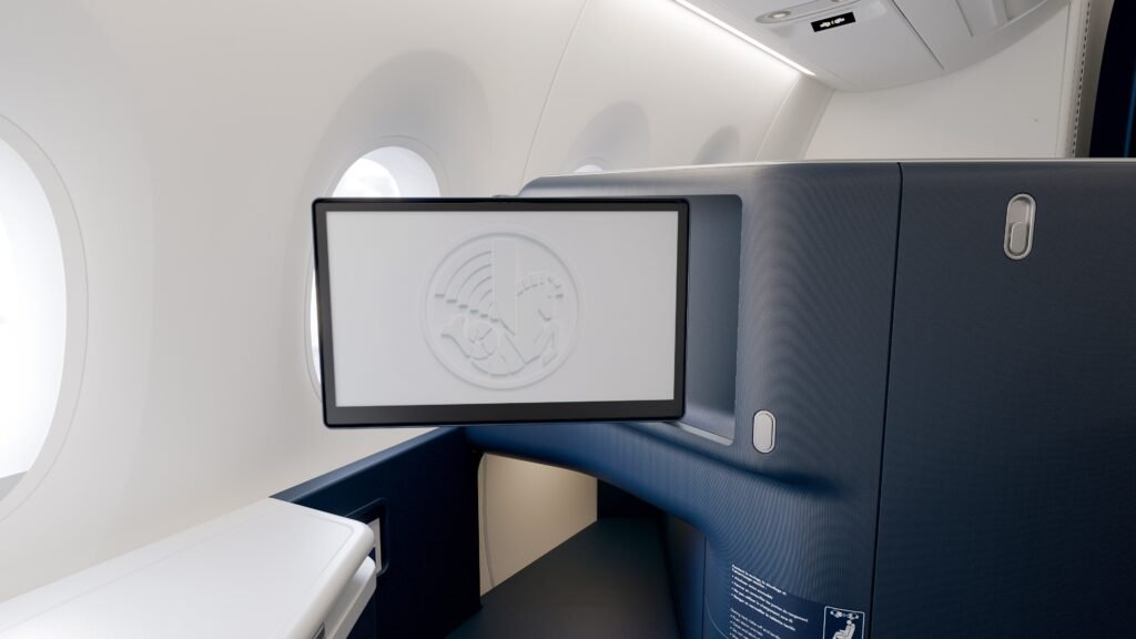 Air France hat ihren neuesten Business-Sitz mit modernster Technologie ausgestattet.