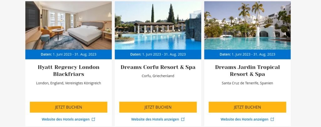World of Hyatt Neues Hotel 500 Bonuspunkte / Angebote in England , Griechenland und Spanien