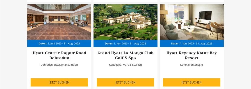World of Hyatt Neues Hotel 500 Bonuspunkte / Angebote in Indien, Spanien und Montenegro