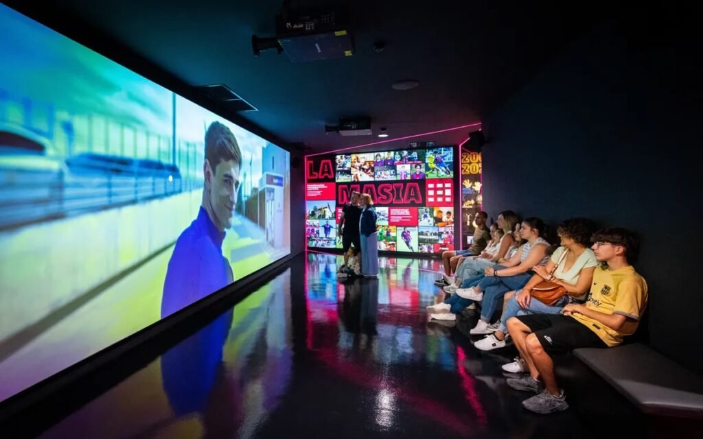 Barça Immersive Tour - Interaktive Bereiche.