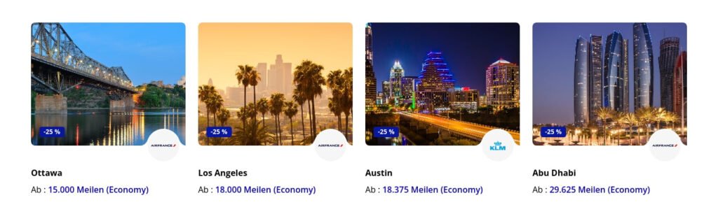 Flying Blue Promo-Prämien September 2023 - Langstreckenflüge