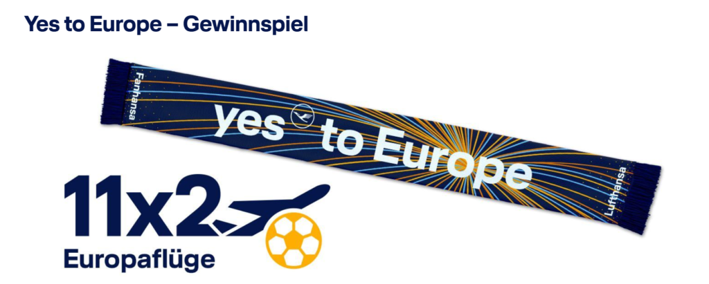 Lufthansa Europameisterschaft Gewinnspiel
