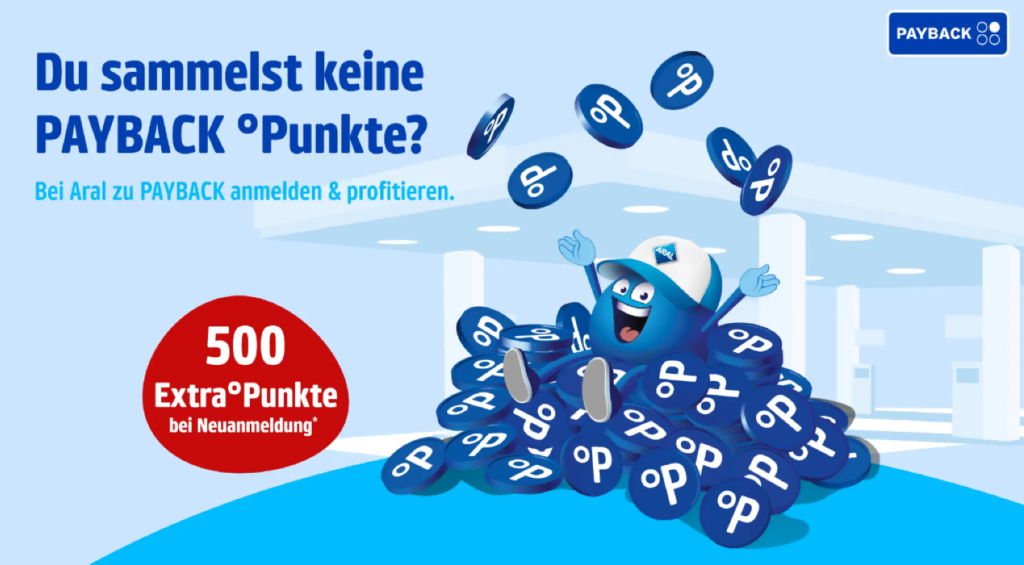 500 PAYBACK Extra-Punkte bei Aral sammeln