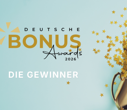Deutsche Bonus Awards 2026 – Das sind die Gewinner Die besten Bonusprogramme des Jahres im Überblick.