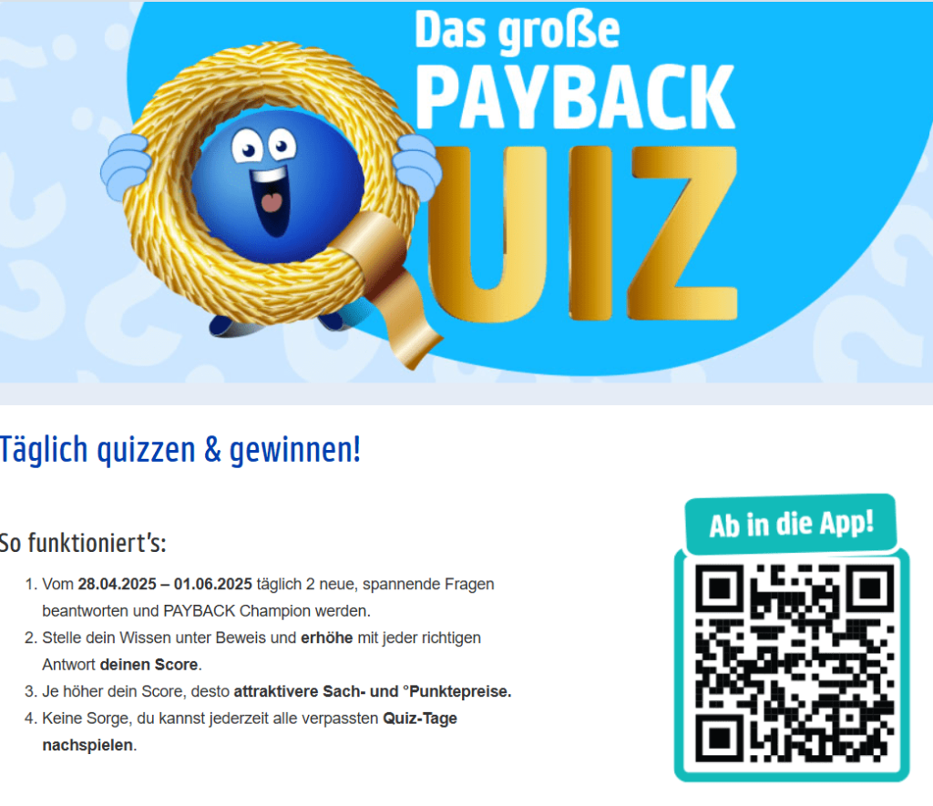 Das große PAYBACK Quiz 2025