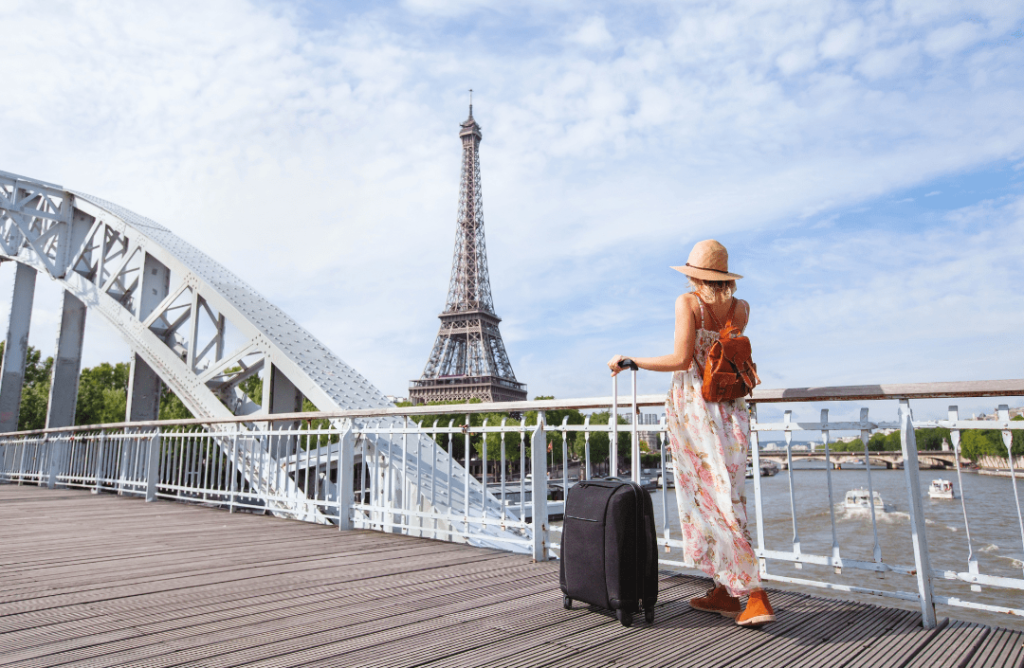 Touristin in Paris