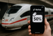 Deutsche Bahn Rabatt über TikTok – so einfach geht’s Deutsche Bahn Rabatt über TikTok: Jetzt 50 % Gutschein sichern! So funktioniert’s mit dem DB-Filter und Code auf db‑tiktok‑ticket.de.