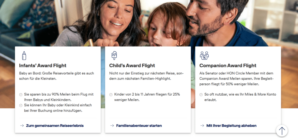 Miles & More Familienvorteile
