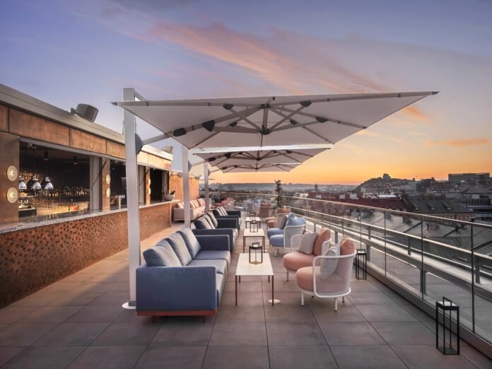 ABOVE Rooftop W Prague, Tschechien. © Marriott International
