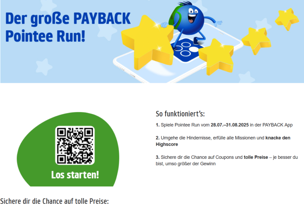 Payback Gewinnspiel – Pointee Run 2025