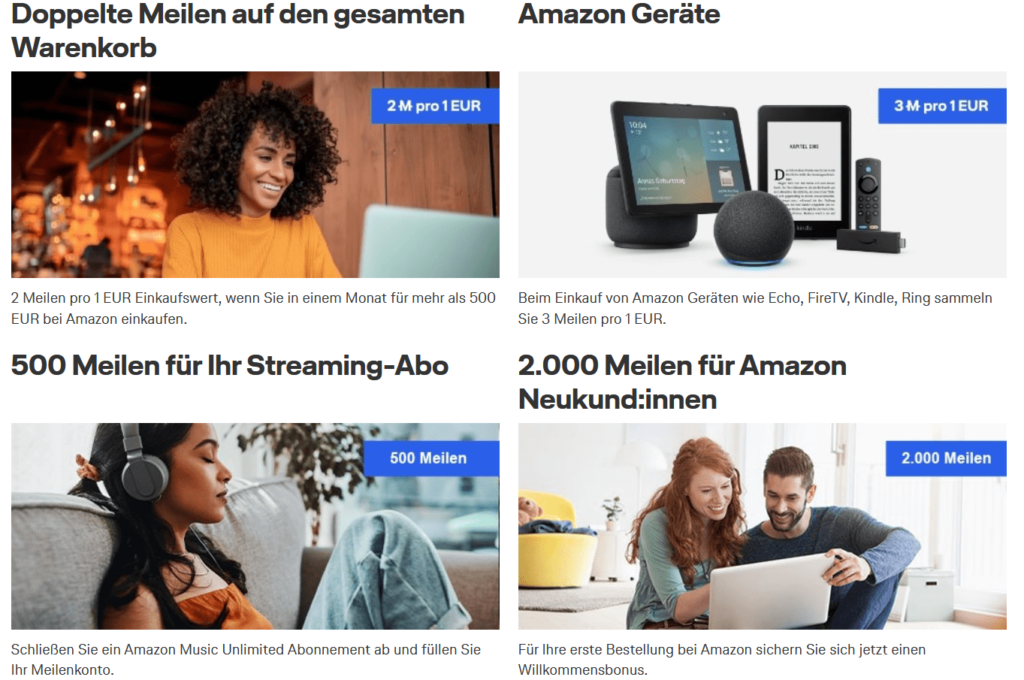 Bei Amazon Miles & More Meilen sammeln