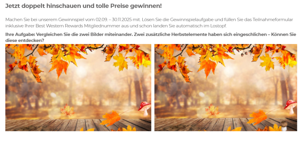 Best Western Gewinnspiel