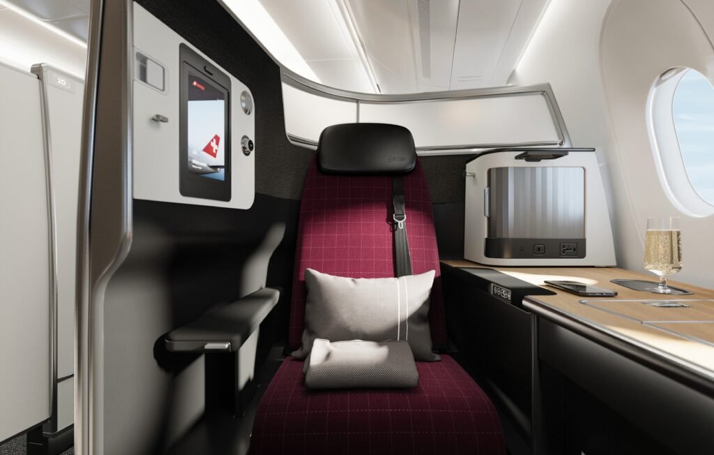 Business Class im neuen SWISS A350