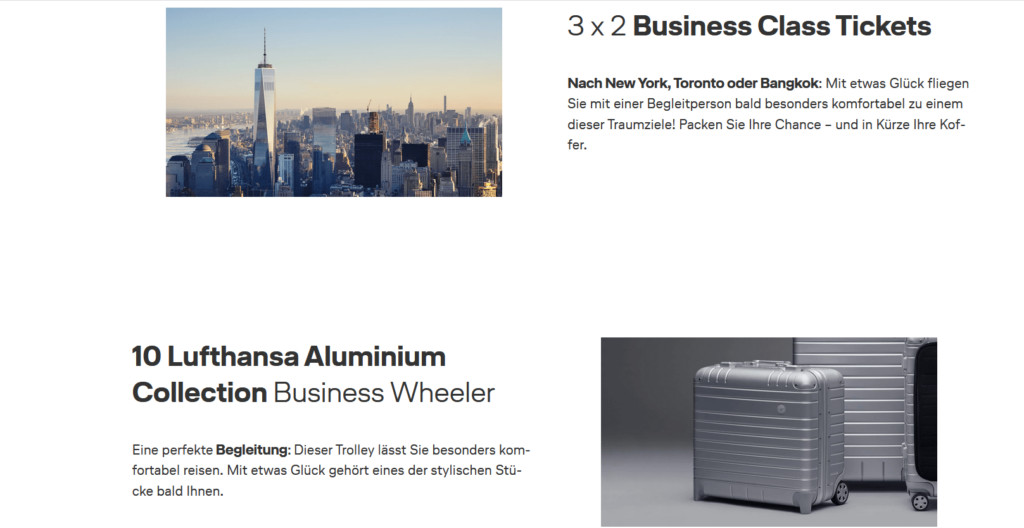 Lufthansa Weihnachtsgewinnspiel 2025