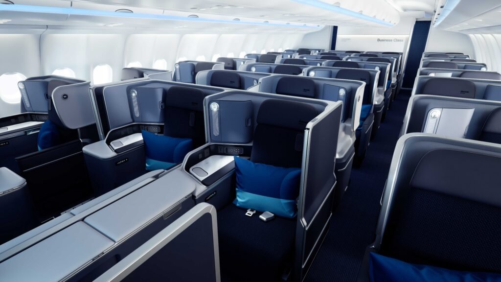 Ocean Blue bringt bei Discover Airlines mehr Komfort auf der Langstrecke.