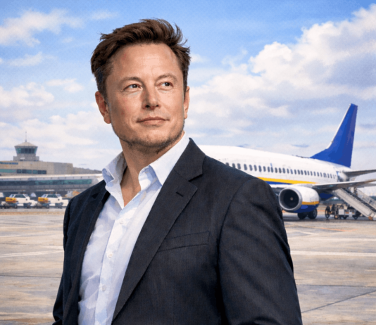 Elon Musk kauft Ryanair – stimmt das wirklich? Was steckt wirklich hinter dem Gerücht? Die wichtigsten Fakten und rechtlichen Hürden im Überblick. KI-generierte Illustration