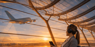 Flughafen Frankfurt testet Auracast-Technologie für Durchsagen Der Flughafen Frankfurt testet Auracast für Gate-Durchsagen. Das Audio kommt direkt auf Hörgeräte, Kopfhörer und Smartphones der Reisenden.