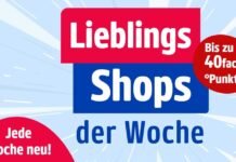 PAYBACK Lieblingsshops bringen bis zu 40fach Extra-Punkte Die PAYBACK Lieblingsshops der Woche bringen bis zum 24. Mai 2026 bis zu 40fach Extra-Punkte.