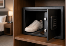 Reisetrick: Darum gehört ein Schuh in den Hotelsafe Flugbegleiter schwören auf diesen einfachen Hotelsafe-Trick.
