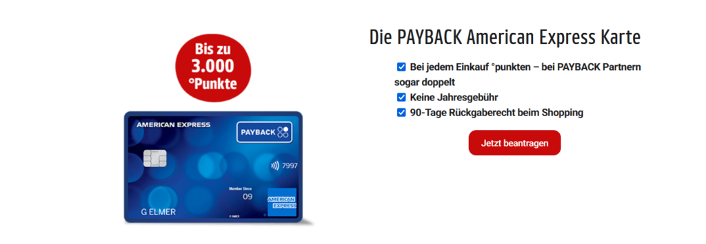 PAYBACK American Express Kreditkarte