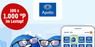Apollo PAYBACK Gewinnspiel mit Extra-Punkten Gewinne einen Überraschungscoupon und sichere dir die Chance auf 1.000 Extra-Punkte.