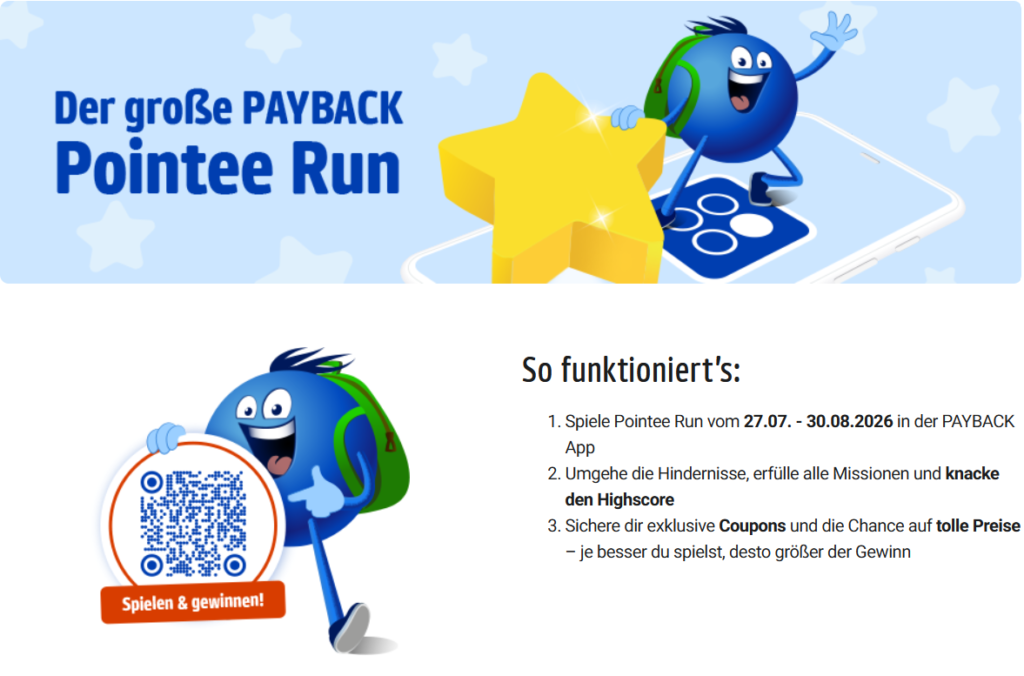 Payback-App Gewinnspiel – Pointee Run 2026