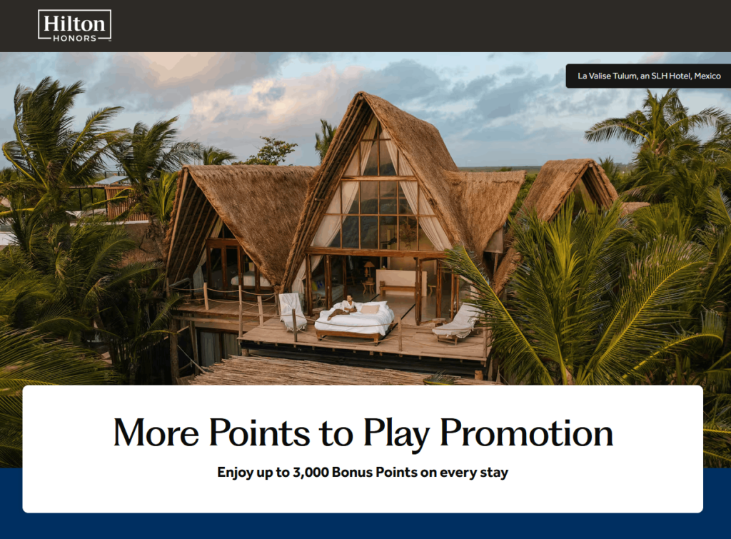 Hilton Honors: “More Points to Play”