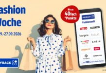 PAYBACK Fashion Woche: Bis zu 40-fach Punkte Bei über 200 Fashion-Partnern gibt es bis zu 40-fach PAYBACK Punkte.