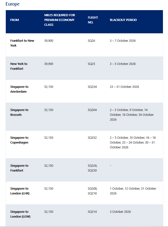 Singapore Airlines Spontaneous Escapes im September